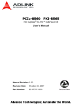 ADLINK Technology PCIe-8560 User manual