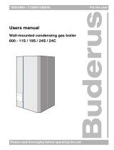 Buderus 600 - 24S User manual