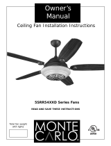 Monte Carlo Fan Company 5SRR54XXD Series Installation Instructions Manual