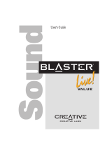 Creative Sound Blaster Live! Value User manual