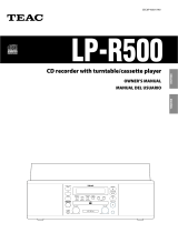 TEAC LP-R500 Owner's manual