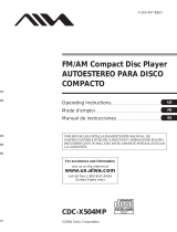 Aiwa cdcx 504mp Owner's manual