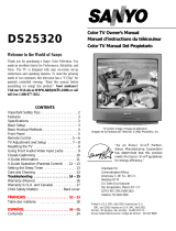 Sanyo DS25320 Owner's manual