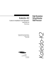 Miranda Kaleido-K2 Manual To Installation And Operation