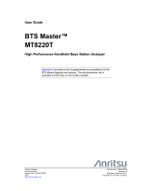 Anritsu BTS Master MT8220T User manual