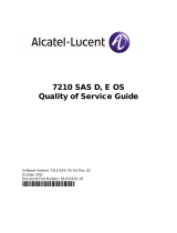 Alcatel-Lucent 7210 SAS D Quality Of Service Manual