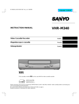 Sanyo VHR-M340 User manual