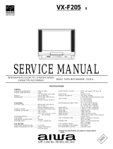Aiwa VX-F205 User manual