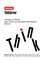 Lenovo ThinkServer RD450 User Manual And Hardware Maintenance Manual