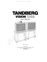 TANDBERG Vision 5000 User manual