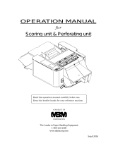 MBM 508A Operating instructions
