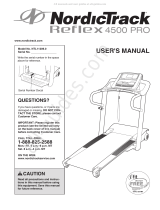 NordicTrack Reflex 4500 Pro Treadmill User manual