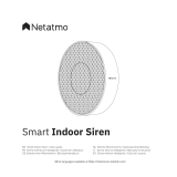 Netatmo Sirène intérieure connectée Owner's manual