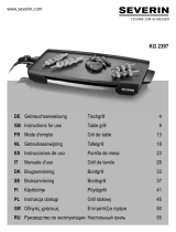 SEVERIN Plancha KG2397 Owner's manual