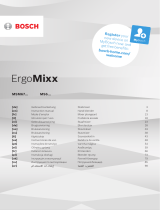 Bosch MS6CB61V5 ErgoMixx Owner's manual