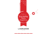 LAGRANGE 399002 Raclette Pierre Elégance Owner's manual