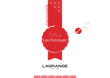LAGRANGE Fondue Festiv'® Owner's manual