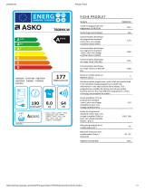 Asko T608HX.W Product information