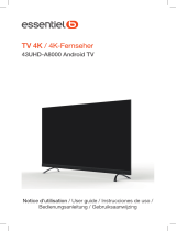ESSENTIELB 43UHD-A8000 Android TV Owner's manual