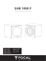 Focal Sub 1000 F Owner's manual