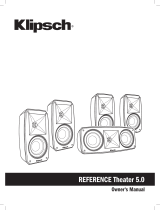 Klipsch Reference Theatre Pack 5.0 User manual