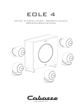 CABASSE EOLE 4 SYSTEM 5.1 blanc Owner's manual