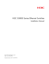 H3C s5800 series Installation guide