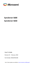 Microsemi SyncServer S600 User manual