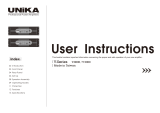 Unika V-9000 User Instructions