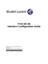 Alcatel-Lucent 7710 SR SONET Configuration manual