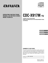 Aiwa CDC-X917M User manual