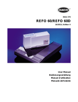 Hach REFO 60D User manual
