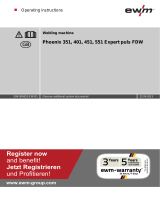 EWM Phoenix 351 Expert puls FDW Operating Instructions Manual