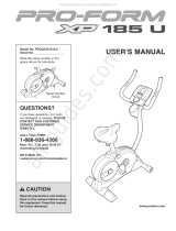 Pro-Form XP 185 U User manual