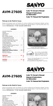 Sanyo AVM-2760S Owner's manual