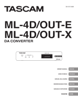Tascam Dante ML-4D/OUT-E Owner's manual