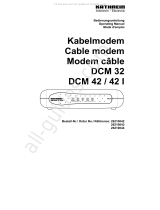 Kathrein DCM 42 I Operating instructions