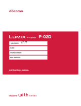 Docomo Lumix P-02D User manual