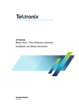 Tektronix SPG8000A Installation And Safety Instructions