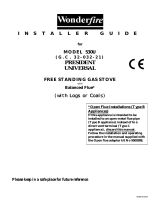 Wonderfire 530U UNIVERSAL Installer's Manual