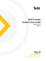 Telit Wireless Solutions SE873 Series Product User Manual