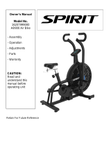 Spirit AB900 Air Bike Owner's manual