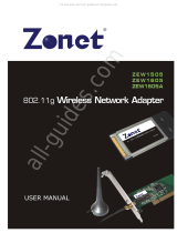 Zonet ZEW1605 User manual