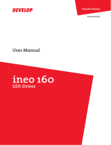 Develop ineo 160 User manual