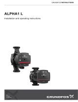 Grundfos ALPHA1 L 25-60 N Installation And Operating Instructions Manual