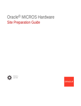 Oracle MICROS Workstation 6 Series Site Preparation Manual