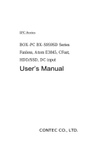 Contec BX-S959SD-DC Owner's manual
