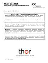 Thor GL169-N Installation And Operation Instructions Manual