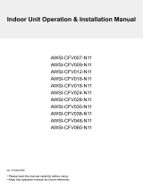 Airwell AWSI-CFV024-N11 Operation & Installation Manual