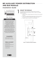 DMP Electronics 861 Power Distribution/4 Wire Bus Module Installation guide